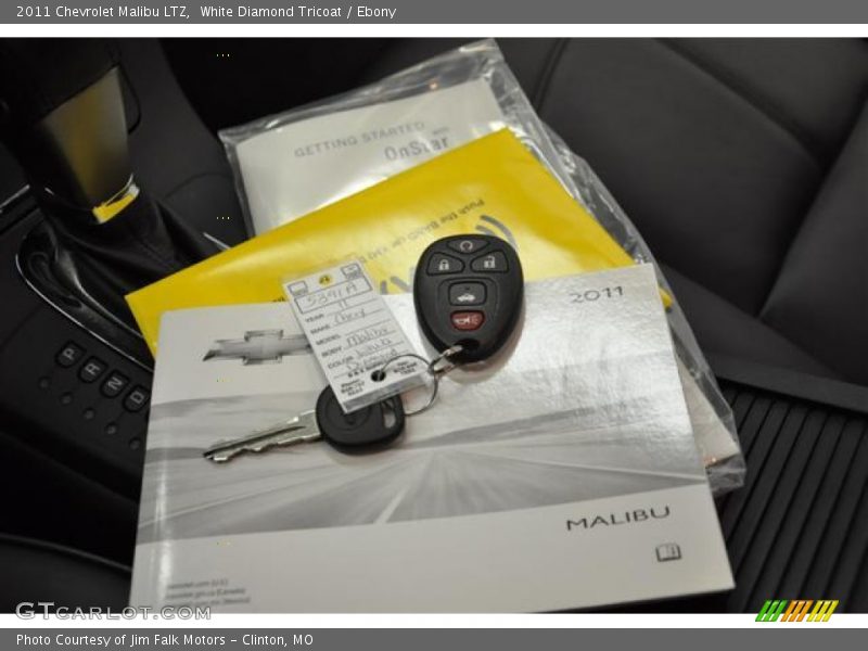 White Diamond Tricoat / Ebony 2011 Chevrolet Malibu LTZ
