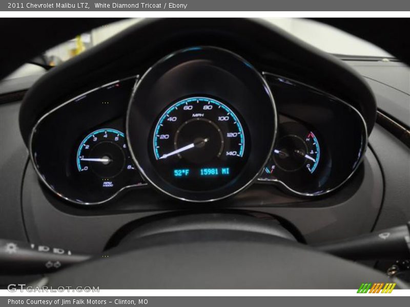 White Diamond Tricoat / Ebony 2011 Chevrolet Malibu LTZ