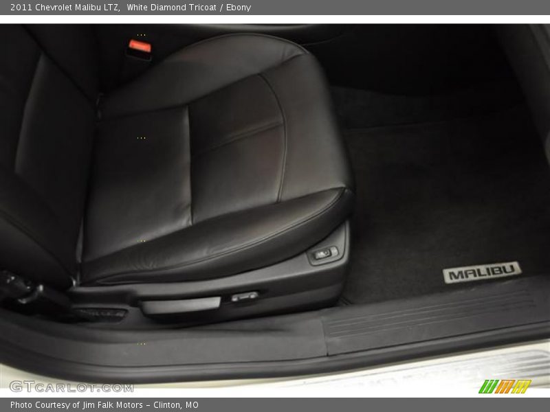 White Diamond Tricoat / Ebony 2011 Chevrolet Malibu LTZ