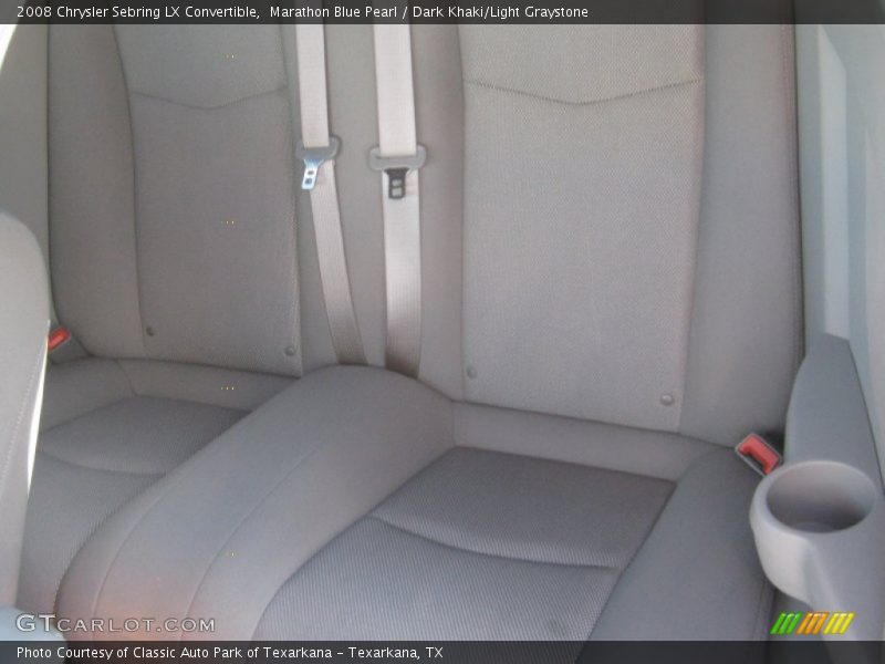 Marathon Blue Pearl / Dark Khaki/Light Graystone 2008 Chrysler Sebring LX Convertible