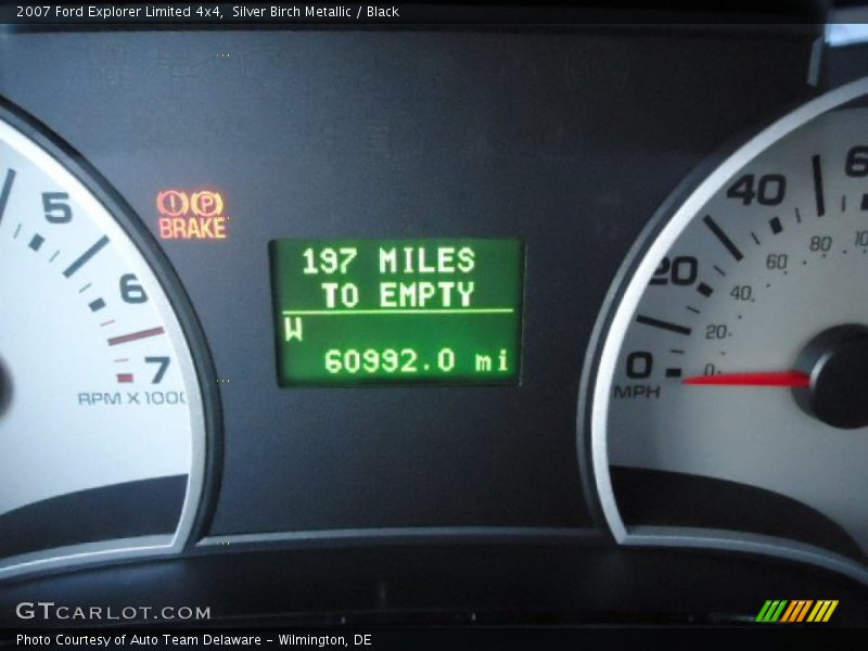Silver Birch Metallic / Black 2007 Ford Explorer Limited 4x4
