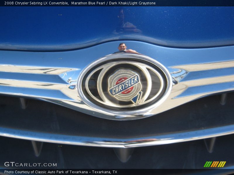 Marathon Blue Pearl / Dark Khaki/Light Graystone 2008 Chrysler Sebring LX Convertible