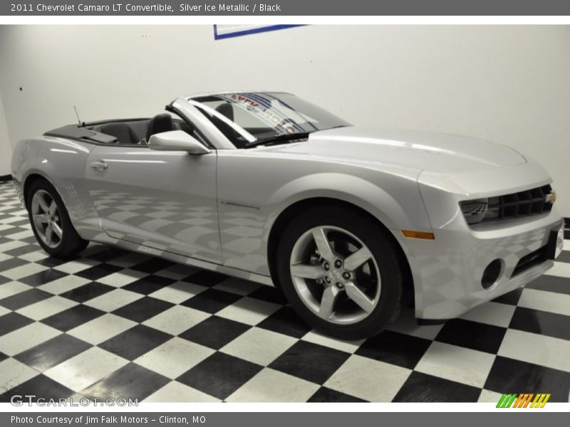 Silver Ice Metallic / Black 2011 Chevrolet Camaro LT Convertible