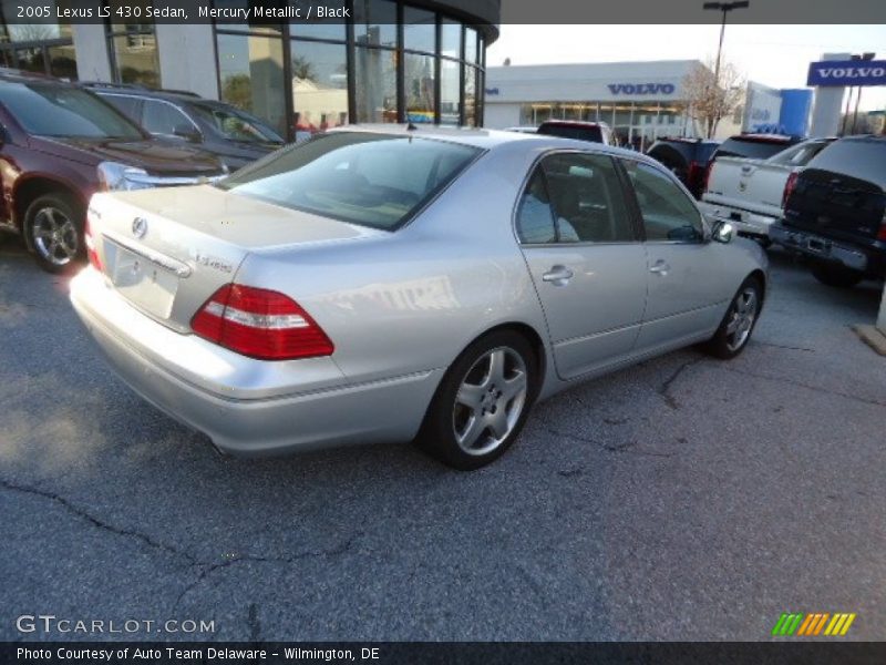 Mercury Metallic / Black 2005 Lexus LS 430 Sedan