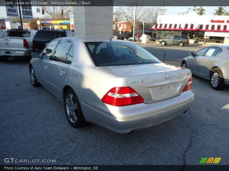 Mercury Metallic / Black 2005 Lexus LS 430 Sedan