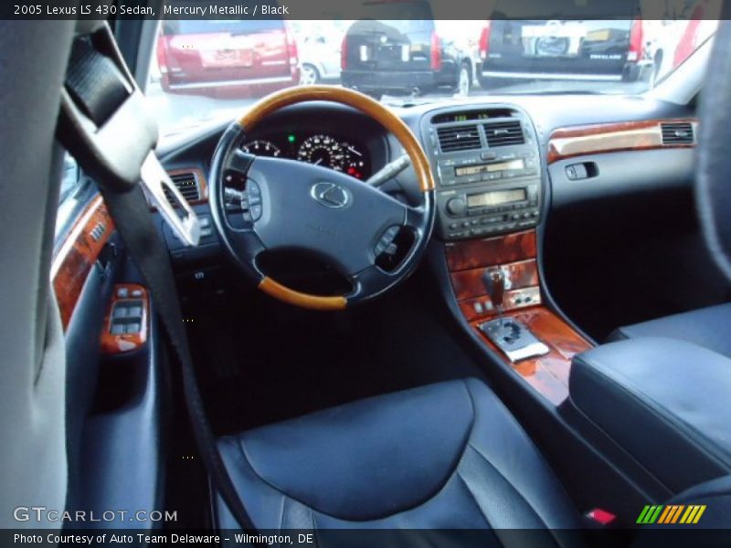 Mercury Metallic / Black 2005 Lexus LS 430 Sedan