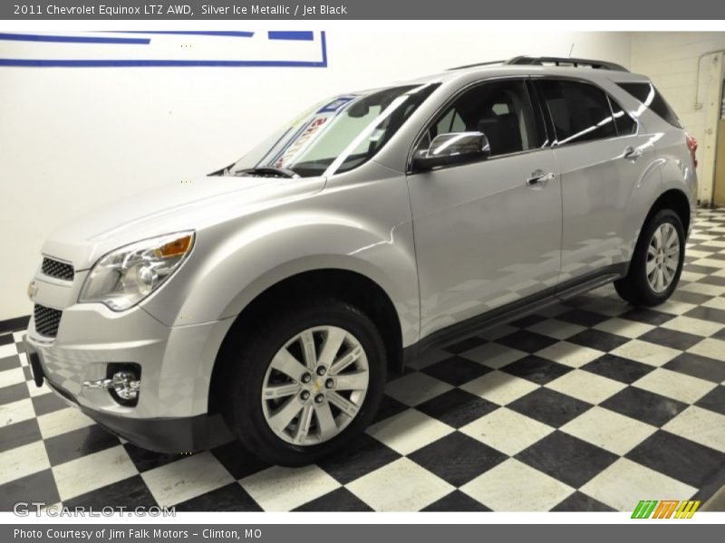 Silver Ice Metallic / Jet Black 2011 Chevrolet Equinox LTZ AWD