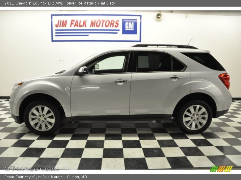 Silver Ice Metallic / Jet Black 2011 Chevrolet Equinox LTZ AWD