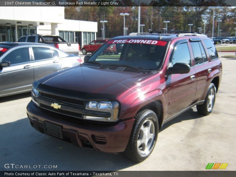 Bordeaux Red Metallic / Light Gray 2007 Chevrolet TrailBlazer LS