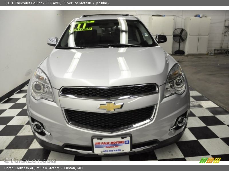 Silver Ice Metallic / Jet Black 2011 Chevrolet Equinox LTZ AWD