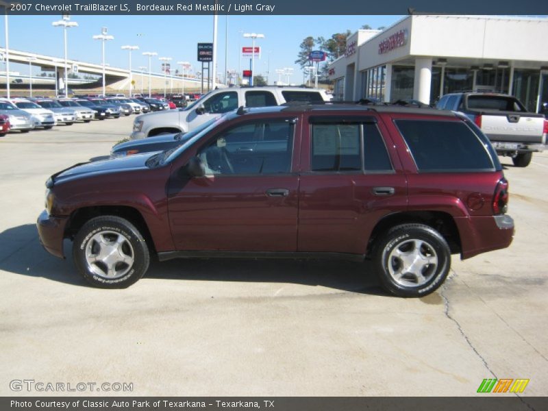 Bordeaux Red Metallic / Light Gray 2007 Chevrolet TrailBlazer LS