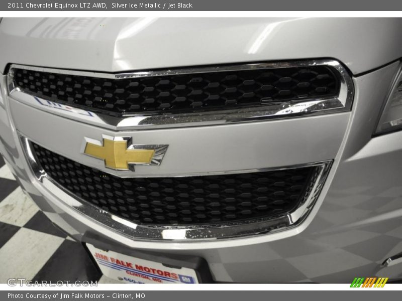 Silver Ice Metallic / Jet Black 2011 Chevrolet Equinox LTZ AWD