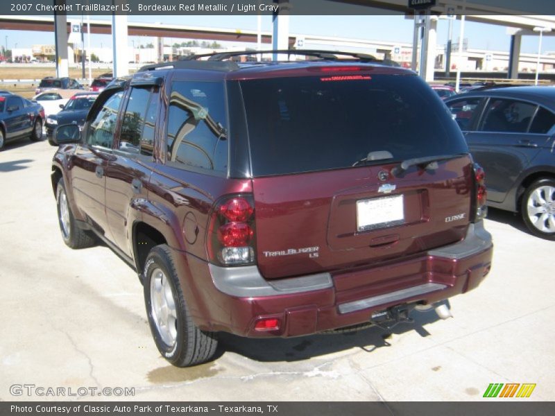 Bordeaux Red Metallic / Light Gray 2007 Chevrolet TrailBlazer LS