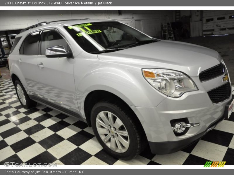 Silver Ice Metallic / Jet Black 2011 Chevrolet Equinox LTZ AWD