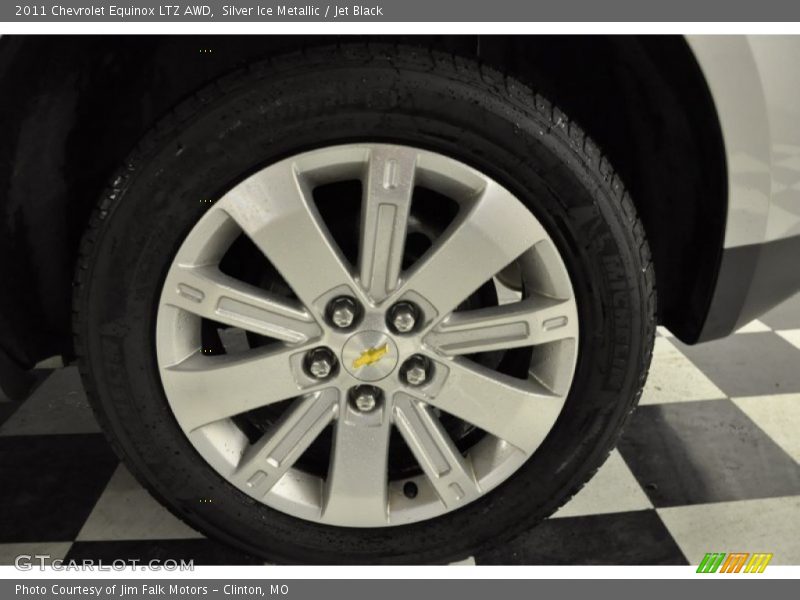 Silver Ice Metallic / Jet Black 2011 Chevrolet Equinox LTZ AWD