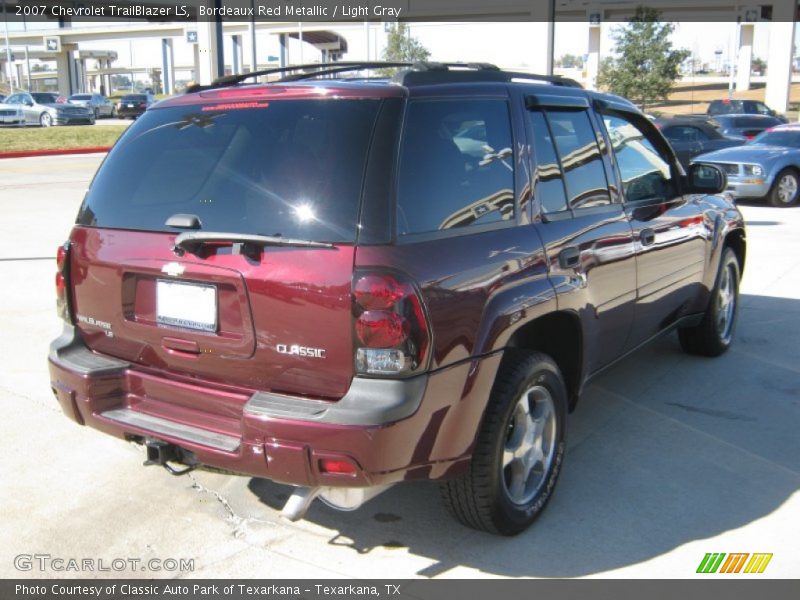 Bordeaux Red Metallic / Light Gray 2007 Chevrolet TrailBlazer LS