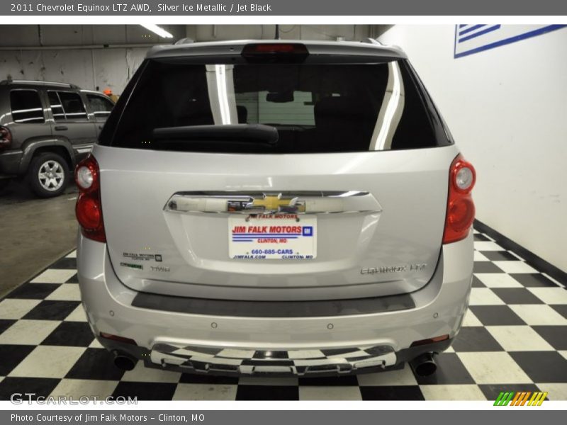 Silver Ice Metallic / Jet Black 2011 Chevrolet Equinox LTZ AWD