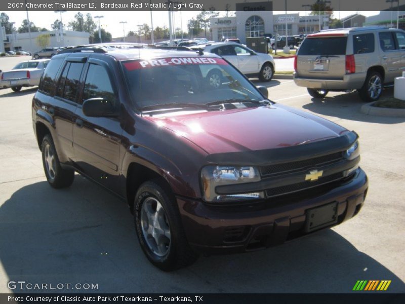 Bordeaux Red Metallic / Light Gray 2007 Chevrolet TrailBlazer LS