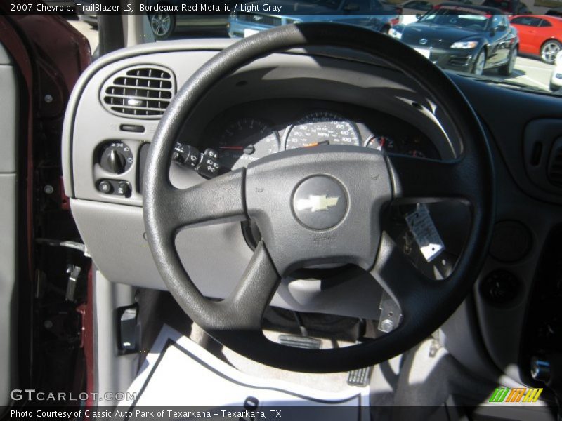 Bordeaux Red Metallic / Light Gray 2007 Chevrolet TrailBlazer LS