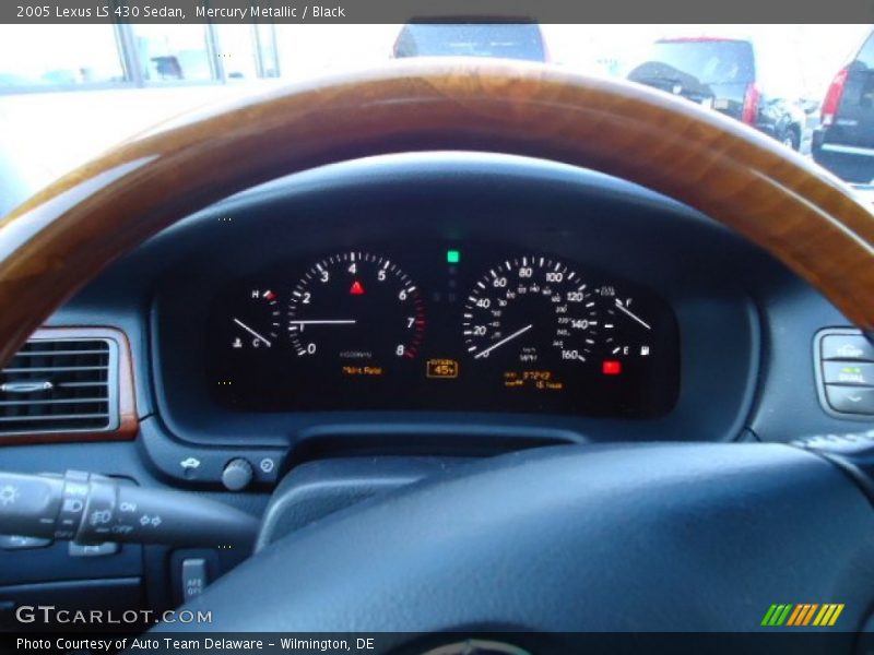 Mercury Metallic / Black 2005 Lexus LS 430 Sedan