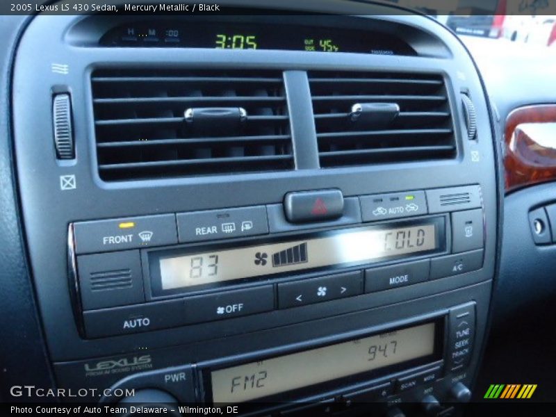 Mercury Metallic / Black 2005 Lexus LS 430 Sedan