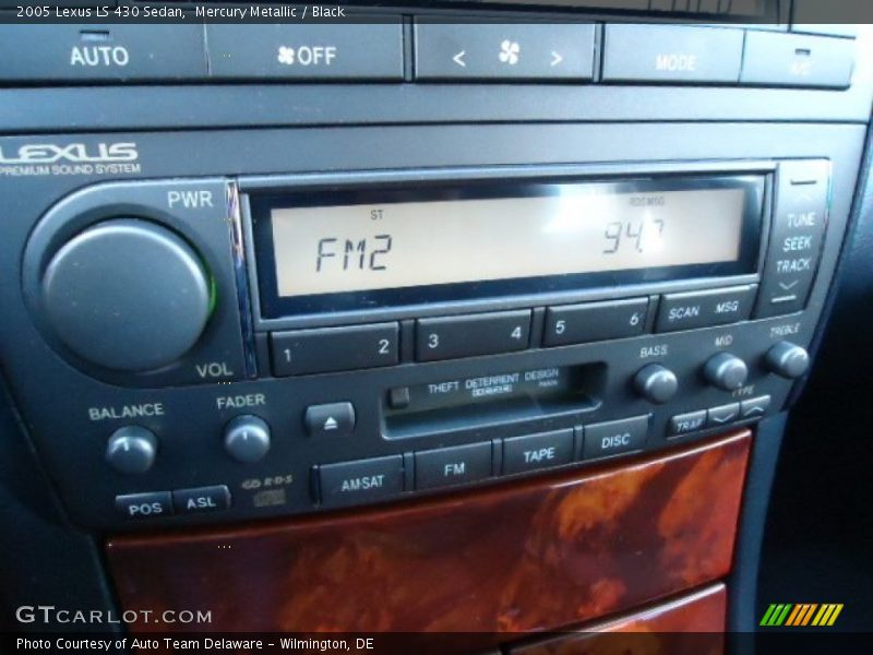 Mercury Metallic / Black 2005 Lexus LS 430 Sedan