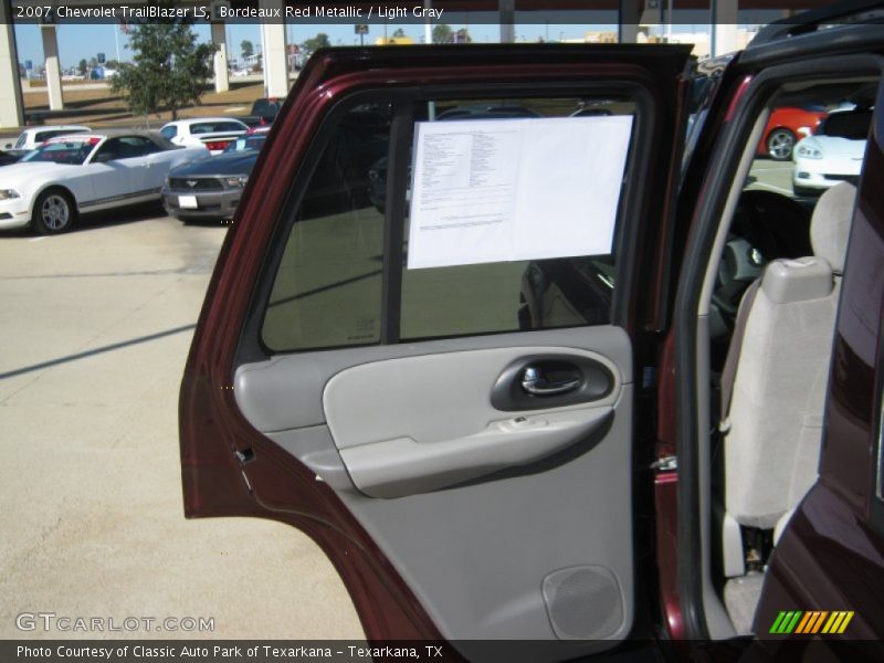 Bordeaux Red Metallic / Light Gray 2007 Chevrolet TrailBlazer LS