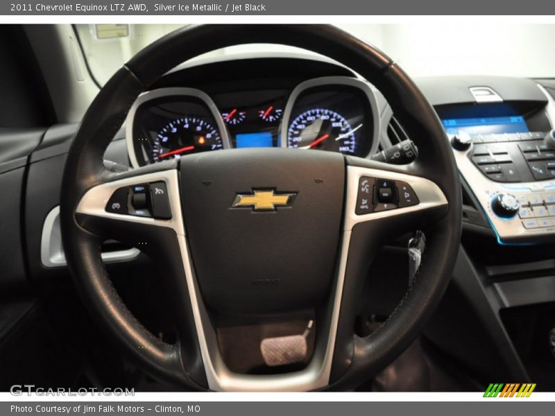Silver Ice Metallic / Jet Black 2011 Chevrolet Equinox LTZ AWD