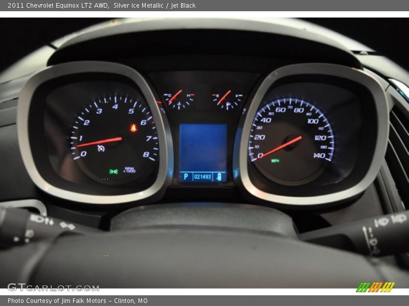 Silver Ice Metallic / Jet Black 2011 Chevrolet Equinox LTZ AWD