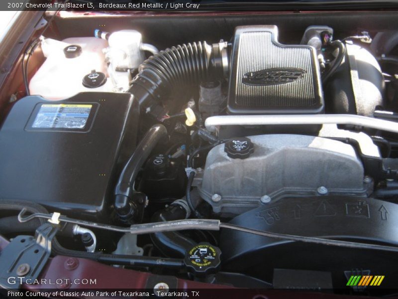 Bordeaux Red Metallic / Light Gray 2007 Chevrolet TrailBlazer LS
