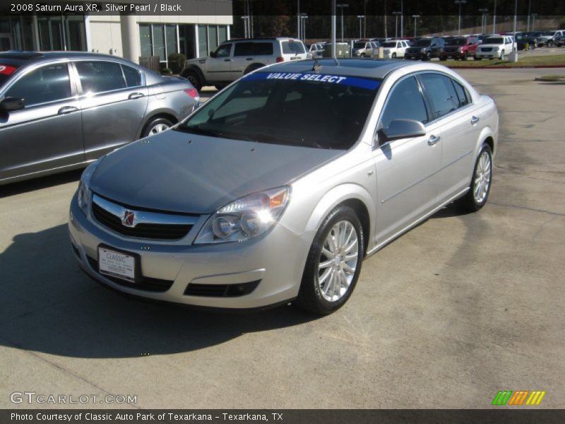 Silver Pearl / Black 2008 Saturn Aura XR