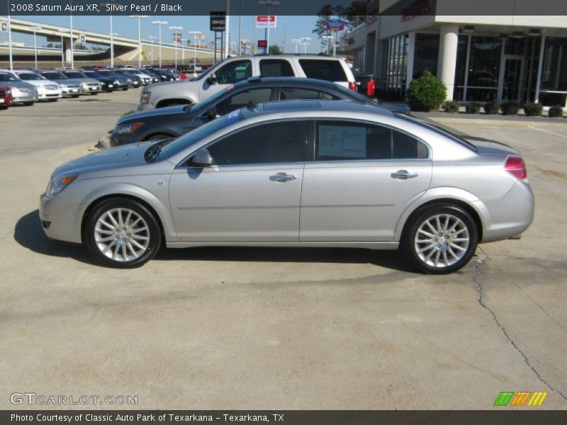 Silver Pearl / Black 2008 Saturn Aura XR
