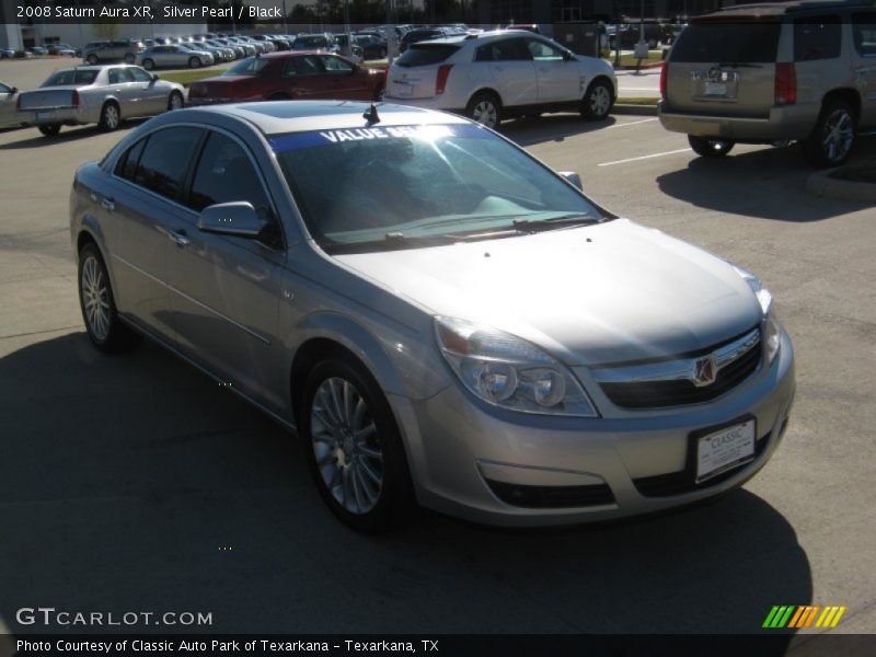 Silver Pearl / Black 2008 Saturn Aura XR