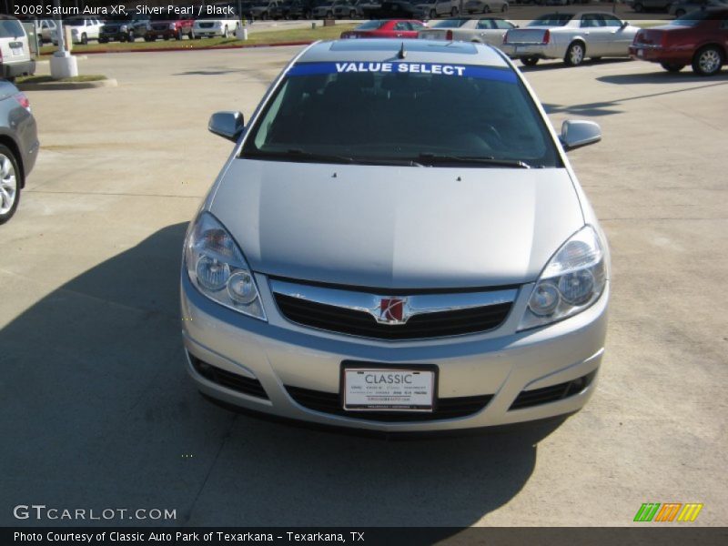 Silver Pearl / Black 2008 Saturn Aura XR