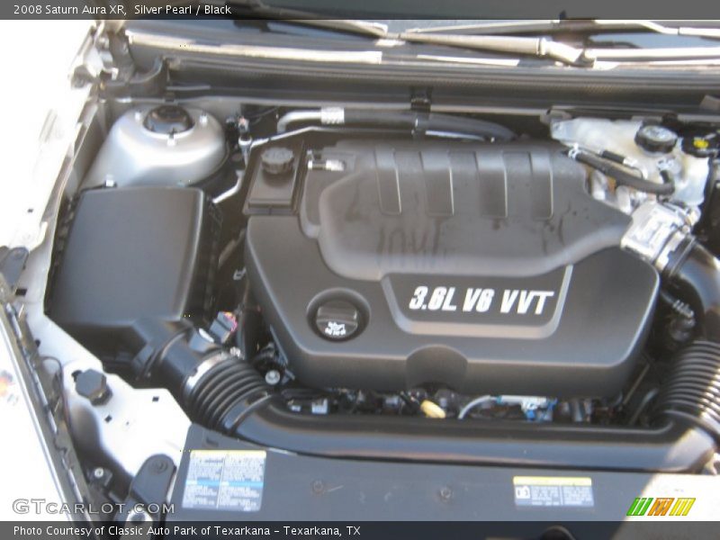 Silver Pearl / Black 2008 Saturn Aura XR