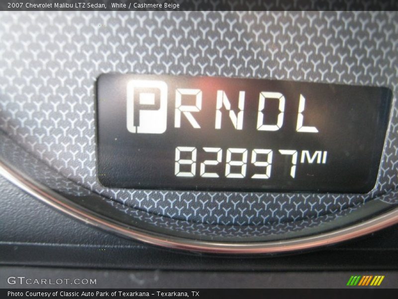 White / Cashmere Beige 2007 Chevrolet Malibu LTZ Sedan