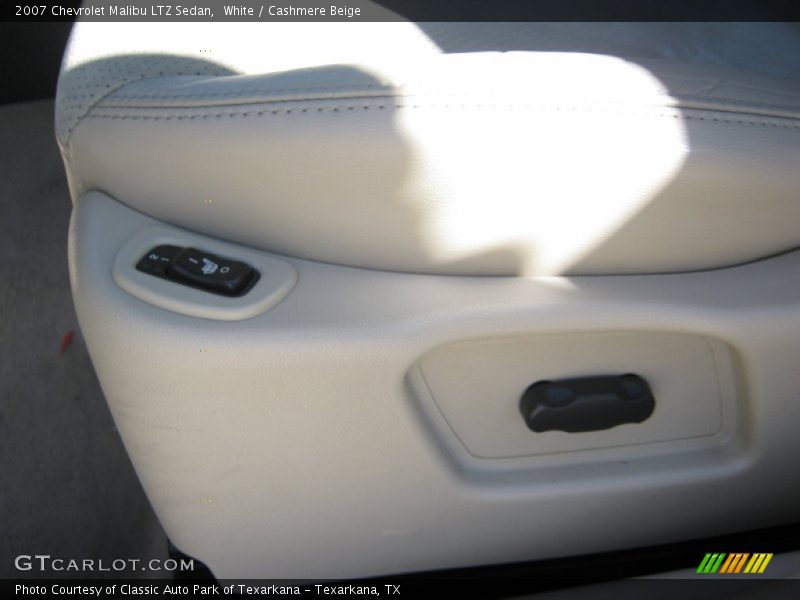 White / Cashmere Beige 2007 Chevrolet Malibu LTZ Sedan
