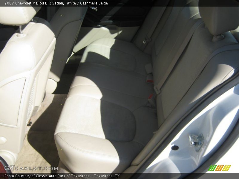 White / Cashmere Beige 2007 Chevrolet Malibu LTZ Sedan