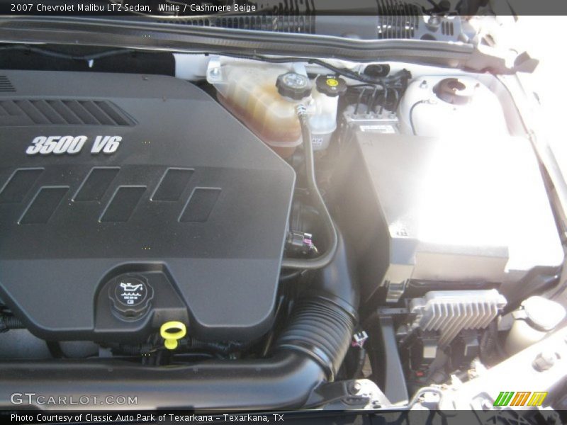White / Cashmere Beige 2007 Chevrolet Malibu LTZ Sedan