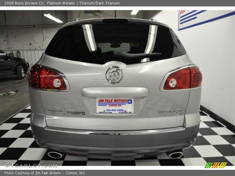 Platinum Metallic / Titanium/Dark Titanium 2008 Buick Enclave CX