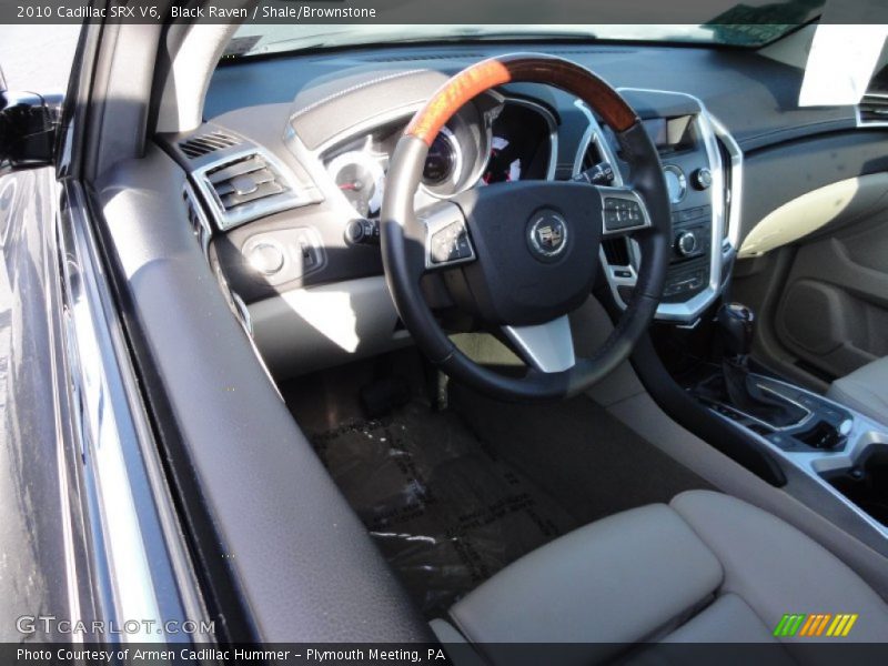 Black Raven / Shale/Brownstone 2010 Cadillac SRX V6