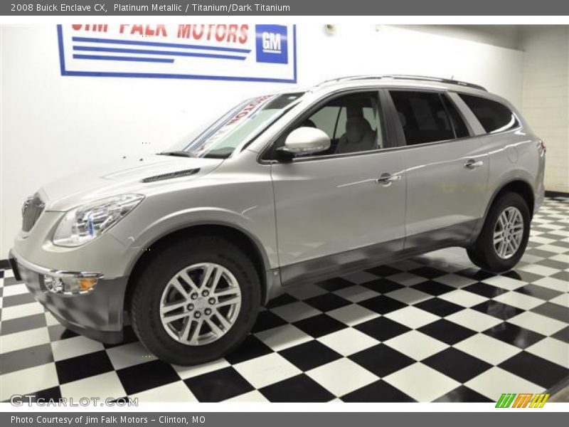 Platinum Metallic / Titanium/Dark Titanium 2008 Buick Enclave CX