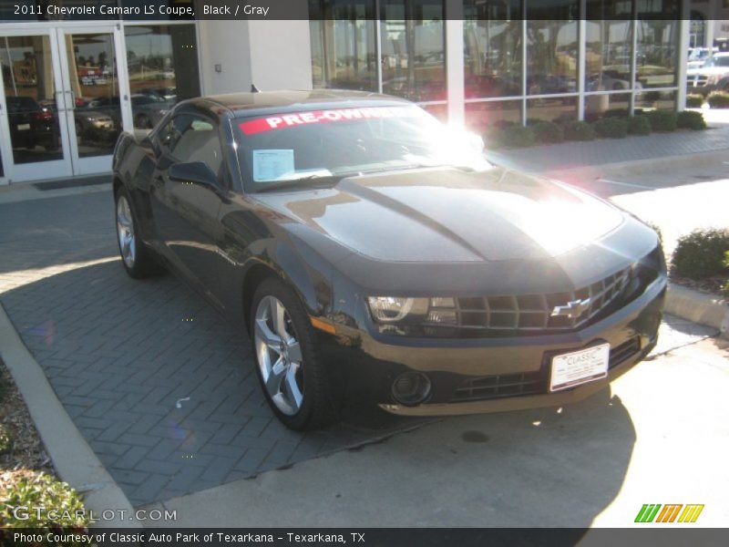 Black / Gray 2011 Chevrolet Camaro LS Coupe