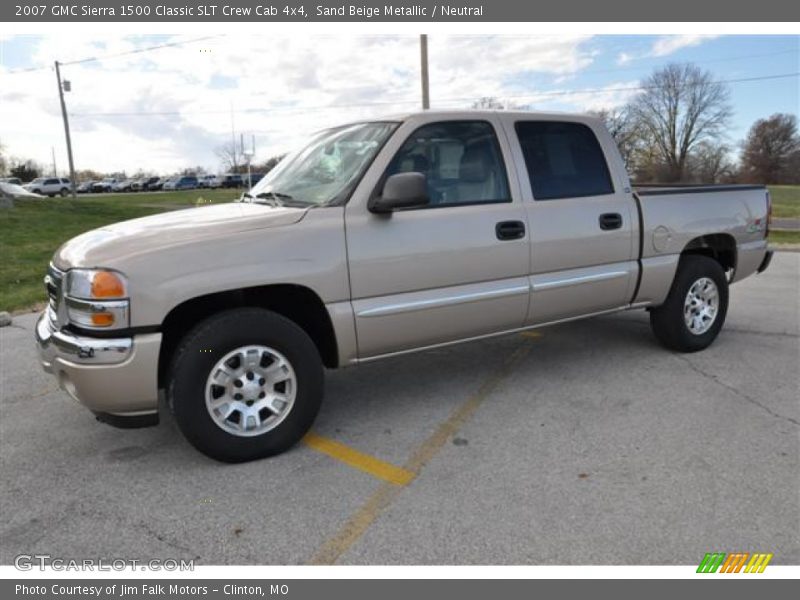 Sand Beige Metallic / Neutral 2007 GMC Sierra 1500 Classic SLT Crew Cab 4x4