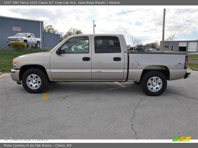 Sand Beige Metallic / Neutral 2007 GMC Sierra 1500 Classic SLT Crew Cab 4x4