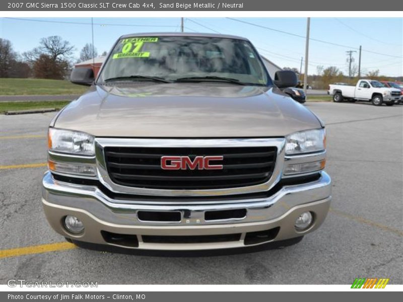 Sand Beige Metallic / Neutral 2007 GMC Sierra 1500 Classic SLT Crew Cab 4x4