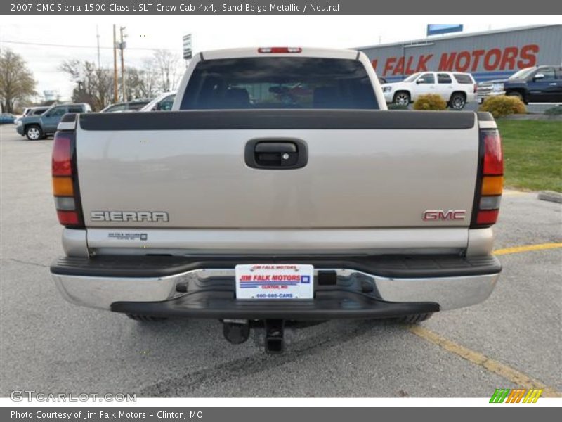 Sand Beige Metallic / Neutral 2007 GMC Sierra 1500 Classic SLT Crew Cab 4x4