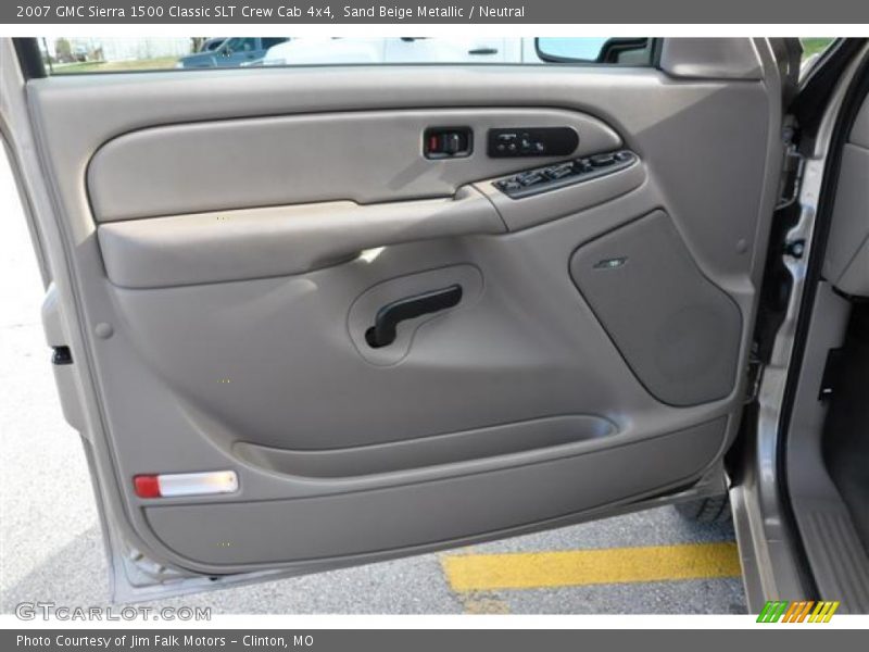 Sand Beige Metallic / Neutral 2007 GMC Sierra 1500 Classic SLT Crew Cab 4x4
