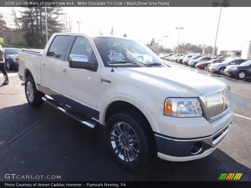 White Chocolate Tri-Coat / Black/Dove Grey Piping 2008 Lincoln Mark LT SuperCrew 4x4