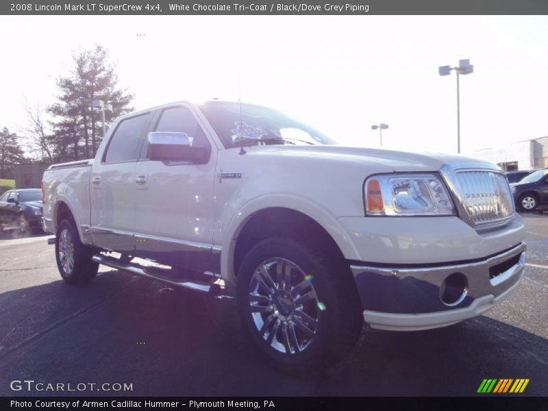 White Chocolate Tri-Coat / Black/Dove Grey Piping 2008 Lincoln Mark LT SuperCrew 4x4
